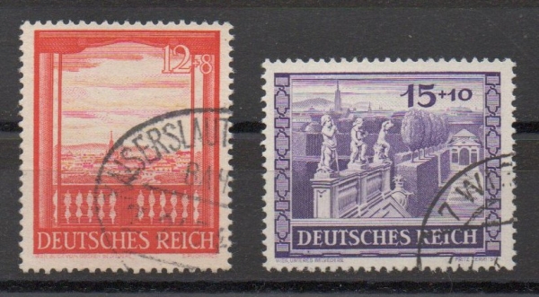 Michel Nr. 804 - 805, Wiener Messe gestempelt.